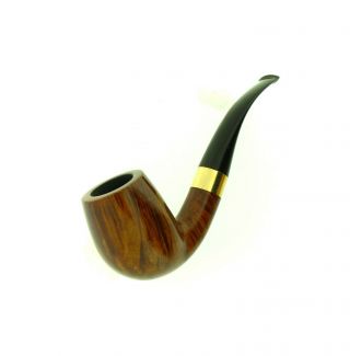 JESS CHONOWITSCH BENT BRANDY GOLD BAND PIPE 3