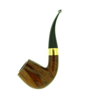 JESS CHONOWITSCH BENT BRANDY GOLD BAND PIPE 7