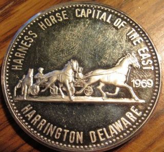 1969 Harness Horse Capital Harrington,  De 999 Fine Silver Round - 25.  5grams