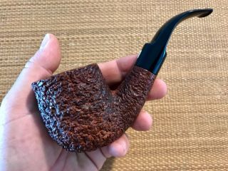 GIANT CASTELLO NATURAL VIRGIN,  MARKED G 65,  DEEP RUSTICATED BRIAR,  GREAT PIPE 10