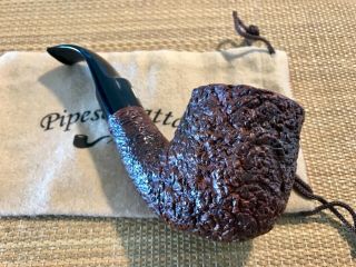 GIANT CASTELLO NATURAL VIRGIN,  MARKED G 65,  DEEP RUSTICATED BRIAR,  GREAT PIPE 3