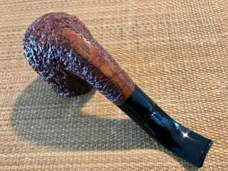 GIANT CASTELLO NATURAL VIRGIN,  MARKED G 65,  DEEP RUSTICATED BRIAR,  GREAT PIPE 5