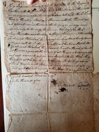 Halifax County,  VA Revolutionary War Soldier Zachariah Blalock signed Deed 1805 2