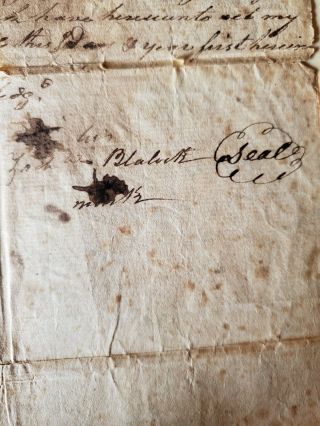 Halifax County,  VA Revolutionary War Soldier Zachariah Blalock signed Deed 1805 4