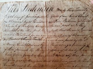 Halifax County,  VA Revolutionary War Soldier Zachariah Blalock signed Deed 1805 5