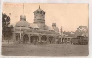 Vintage Postcard Railway Station Port Pirie South Australia 1906
