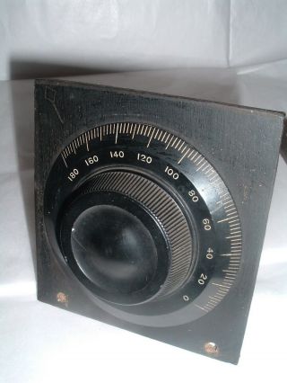 Antique Crystal Radio Parts Dial Breadboard type PACENT NO.  31 DETECTOR Marconi 2