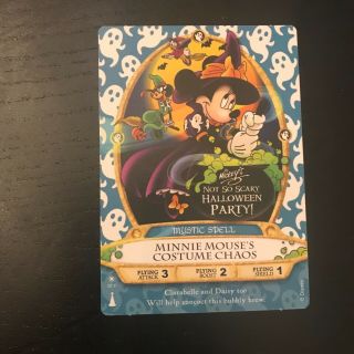 Sorcerers Of The Magic Kingdom Party Card 07 - Minnie Mouse’s Costume Chaos