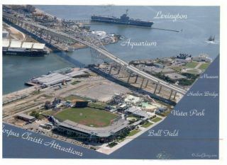 (1078) Usa To Australia - Corpus Christi Ball Park Stadium - Carrier Lexington