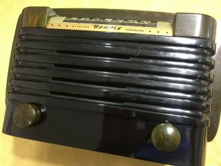 Vintage 1940s Bendix 526C Bakelite Catalin Jadeite Art Deco Electric Radio 5