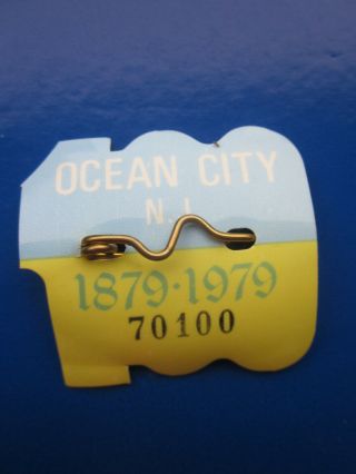 1979 OCEAN CITY JERSEY SEASONAL BEACH BADGE/TAG 40 YEARS OLD 3