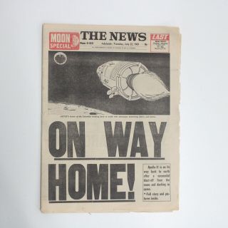 The News Apollo 11 Moon Landing Special 22 July 1969 Adelaide Newspaper 565