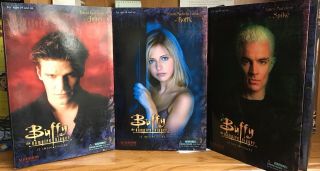 Buffy The Vampire Slayer Set Of 3 Sideshow Collectibles 12” Buffy,  Angel & Spike