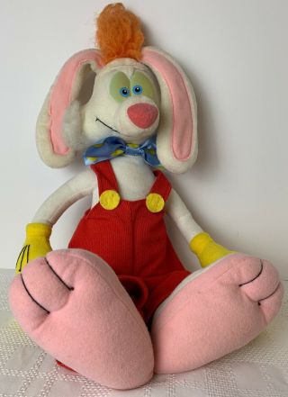 Vintage 1980s Disney Who Framed Roger Rabbit 18 " Plush Doll Stuffed Animal