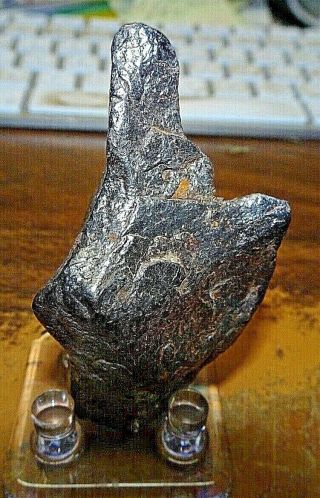 102 Gm.  Canyon Diablo Iron Meteorite ; Top Grade; Arizona Stand