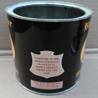 Blue Boar Rough Cut Pipe Tobacco 14 oz Pry Lid Tin Can Very Good Strong Colors 2