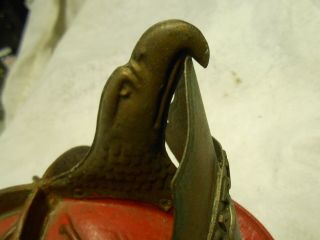 1919 PARKSIDE PENNSYLVANIA LEATHER FIRE HELMET WITH BRASS FRONT PLATE 8