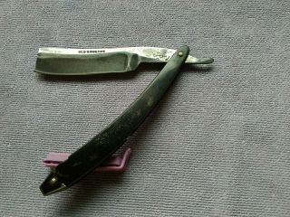 Straight Razor On Shank D P And Old English 7/8,  At Widest Heavy Blade