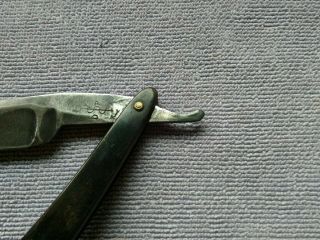Straight Razor on shank D P and OLD ENGLISH 7/8,  at widest heavy blade 2