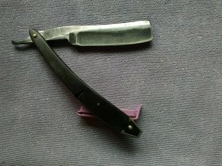 Straight Razor on shank D P and OLD ENGLISH 7/8,  at widest heavy blade 5