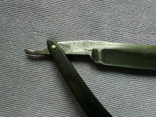 Straight Razor on shank D P and OLD ENGLISH 7/8,  at widest heavy blade 6