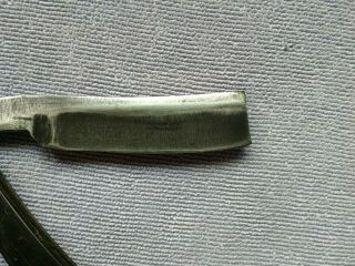 Straight Razor on shank D P and OLD ENGLISH 7/8,  at widest heavy blade 7