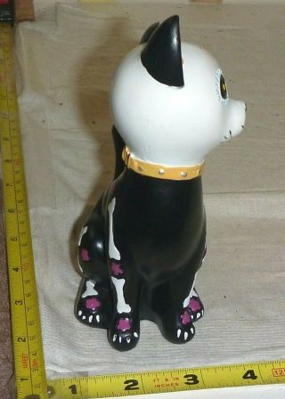 Vtg Mexican Day Of The Dead CAT Figurine/Statue - 6 
