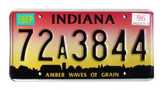 Indiana Amber Waves Of Grain License Plate Farm (3,  Plates) 72a3844