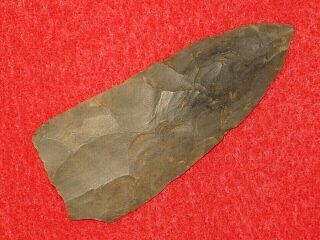 Authentic Native American Artifact Arrowhead Tennessee Fluted Knife I11
