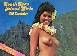 South Seas Island Girls 1988 Calendar Exotic Hawaiian Calendar 10x16