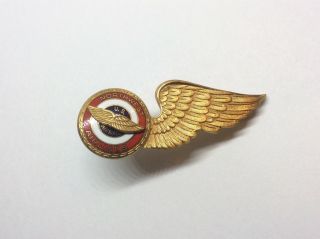 Northwest Airlines Wings Us Airmail Badge Stewardess Flight Wing Attendant Pin