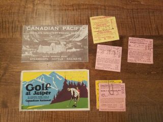 Canadian National & Canadian Pacific Railways Tickets And Envelopes 1929 1930s