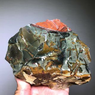 Top Aaa Quality Fancy Imperial Bloodstone Jasper Rough - 2 Lbs - From India