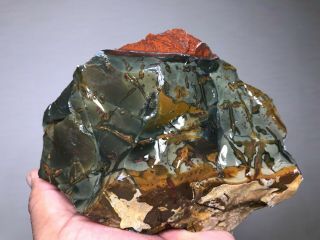 TOP AAA QUALITY FANCY IMPERIAL BLOODSTONE JASPER ROUGH - 2 LBS - FROM INDIA 2