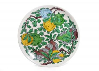 A Very Fine And Large Chinese Famille Verte Porcelain Dish