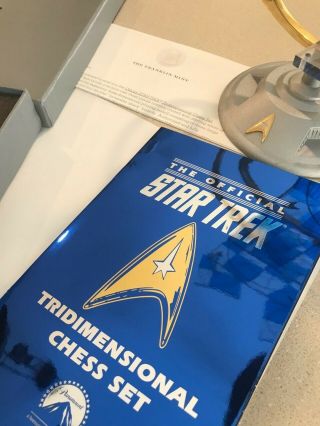 STAR TREK Tridimensional CHESS SET Franklin Complete Set 10
