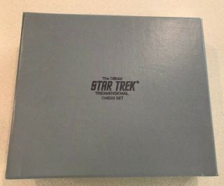 STAR TREK Tridimensional CHESS SET Franklin Complete Set 9