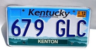 Kentucky Bluegrass State License Plate Clouds (3,  Plates) 679 Glc