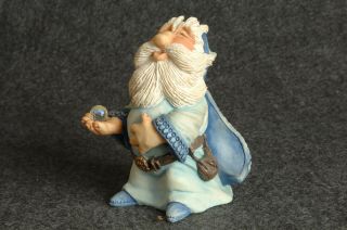 5559 Shepf Krystonia Crystal Collectible Wizard Figurine Artist Signed 7