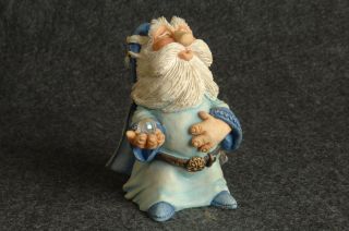 5559 Shepf Krystonia Crystal Collectible Wizard Figurine Artist Signed 8