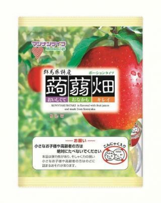 From Japan Konjak Konnyaku Batake Jelly Set Of 3bags Apple Flavor