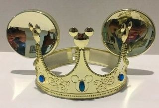Disney On Ice Mickey Gold Crown Ears Kids Barnum Bailey Ringling Bros Padded 22 "