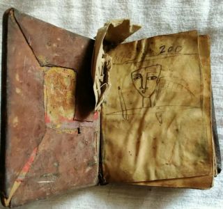 Antique Hand Written Ethiopian Coptic Christian Manuscript Bible with Case 7