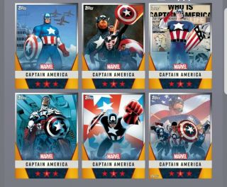 Topps Marvel Collect Captain America 4th Of July Motion With Award