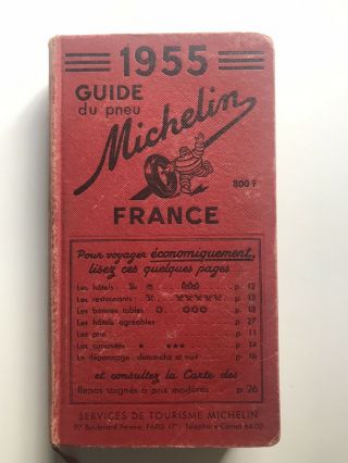 Vintage 1955 Michelin Guide Book To France Tour Book With Maps