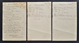1908 antique BEDFORD whaler WANDERER crewmen handwritten account ship ma 4