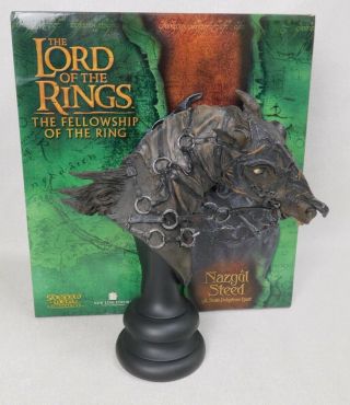 Lord Of The Rings Sideshow Weta Bust Nazgul Wringwraith Horse Steed Mib 9417