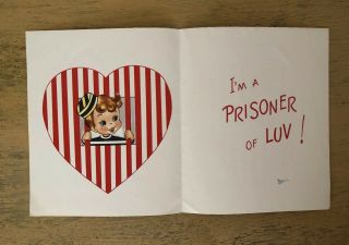Ball And Chain Prisoner Of Love Better Half Jail Card Vintage Signed 2
