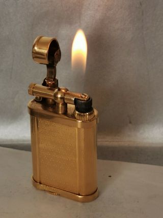Vintage Gold Plated Dunhill Unique Mini Lighter