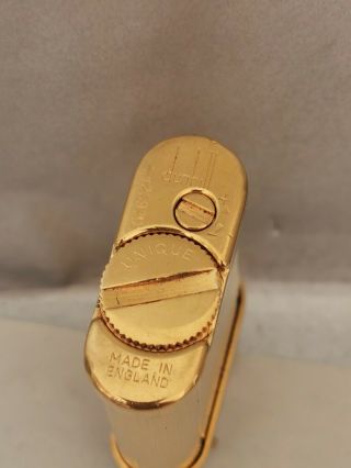 Vintage Gold Plated Dunhill Unique Mini Lighter 8
